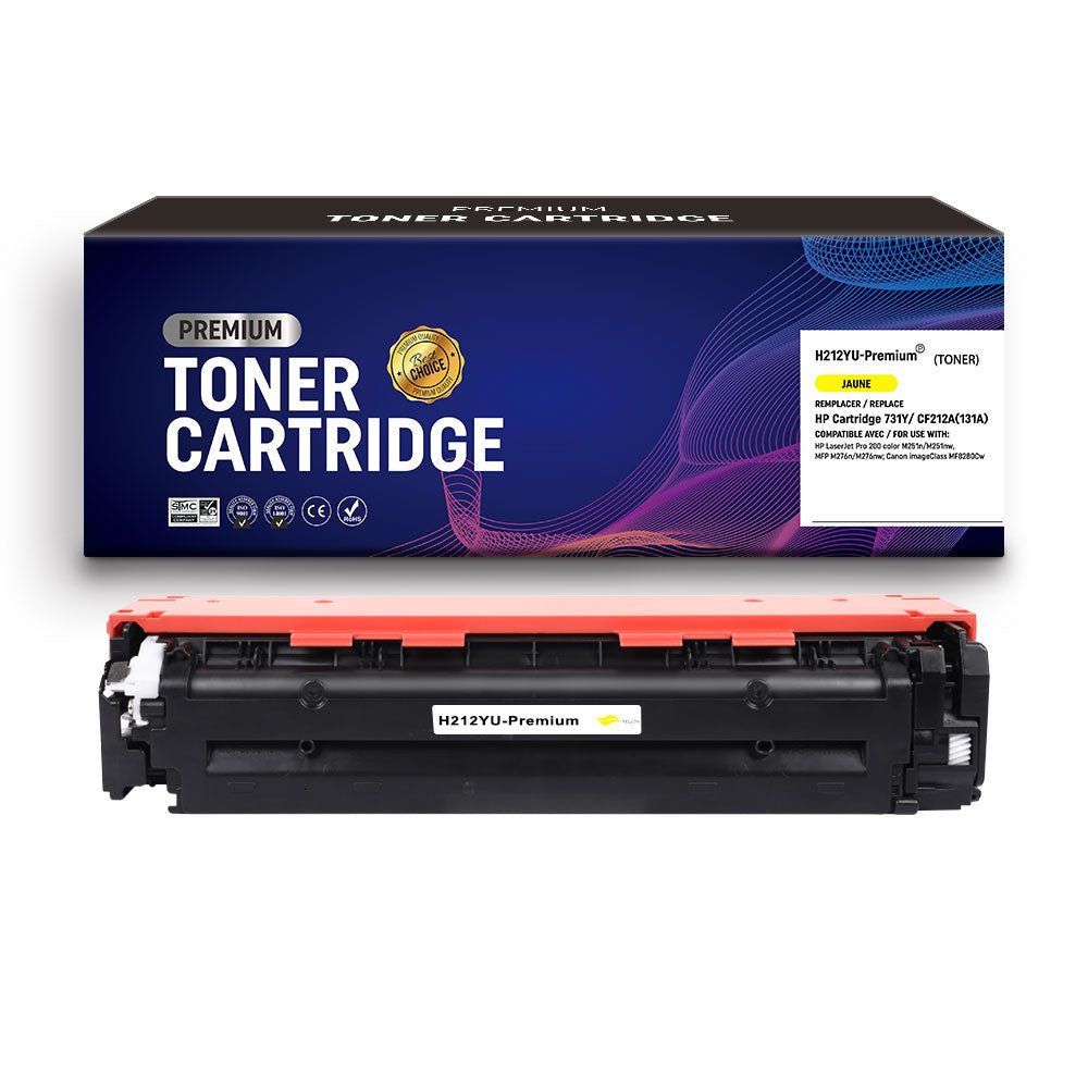 Cartouche de toner Compatible HP Cartridge 731Y/ CF212A131A Jaune 1800pages - KERA FRANCE Cartouche de toner Compatible HP Cartridge 731Y/ CF212A131A Jaune 1800pages - KERA FRANCE